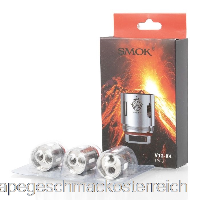 Smok TFV12 Ersatzspulen & RBA 0,15 Ohm V12-x4 Quad-Coil (3er-Pack) Vape-Geschmack